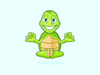 Turtle Monk character mascot design