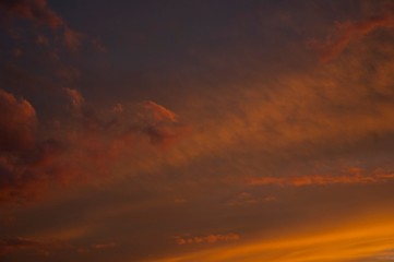 dramatic sky with clouds