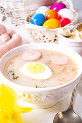 Zurek delicious easter soup after polish style