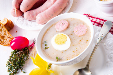 Zurek delicious easter soup after polish style