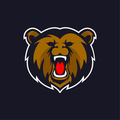 Bear logo mascot vector can be downloaded in vector format for unlimited image size and to easily change colors 