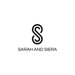 initial letter S or double initial letter S with infinity logo design template