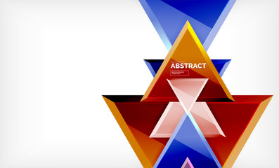 Tech futuristic geometric 3d shapes, minimal abstract background