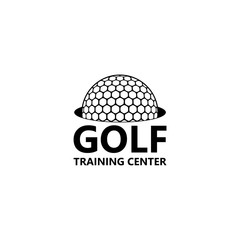 Golf club icon, symbol, elements and logo, Golf training center
