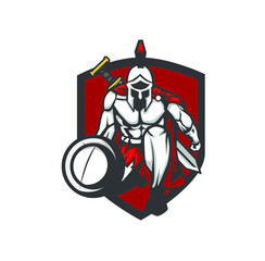 Spartan Shield logo template