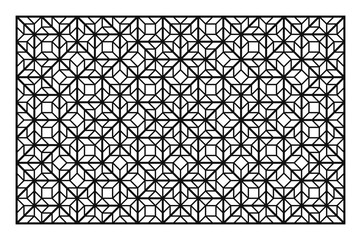 Decorative panel. Laser cutting, die cutting or stencil.