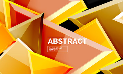 Squares and triangles geometrical background