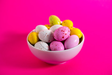 Colorful Ester eggs in a cup
