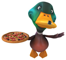 Fun duck - 3D Illustration