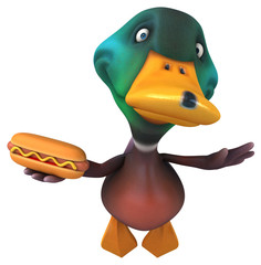 Fun duck - 3D Illustration