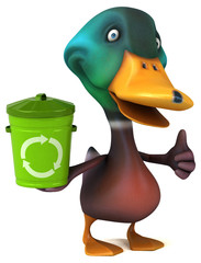 Fun duck - 3D Illustration