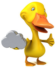 Fun duck - 3D Illustration