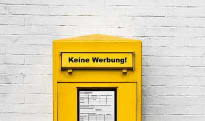 Keine Werbung! Briefkasten