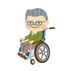 車椅子　男性