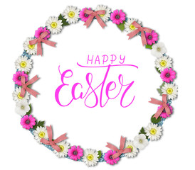 Happy easter lettering logo  Template for easter cards,invitations, badges, stickers, prints. JPG