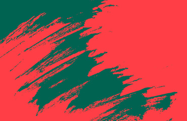 Fototapeta na wymiar green red paint brush strokes background 