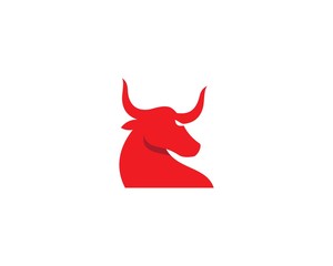 Bull horn logo vector