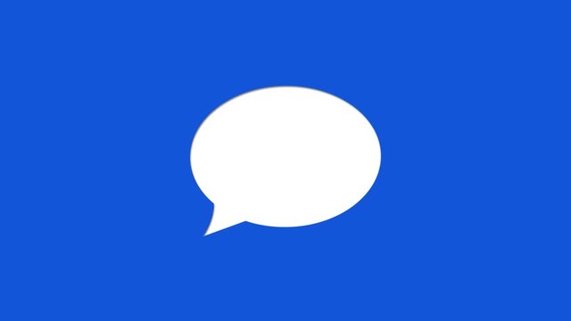Social Media Chat Icon Cut Out