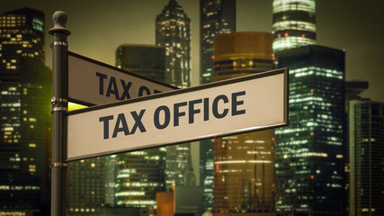 Sign 373 - TAX OFFICE