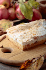 Fresh baked delicious classic  apple pie.