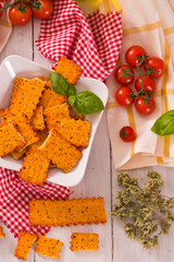 Tomato crackers.