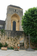 Fototapeta na wymiar Abbey church - Saint-Amand de Coly (France)