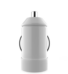 USB car charger isolated on white background. 3d illustration