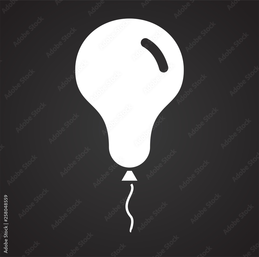 Poster ballon icon on background for graphic and web design. simple vector sign. internet concept symbol fo
