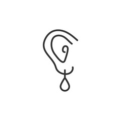 Earring graphic design template vector illustration