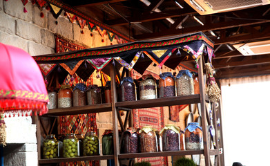 Marinade food for winter season in glass jars