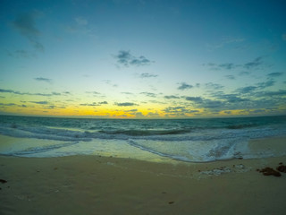 sunrise on playa blanca, cancun Quintana Roo, Mexico