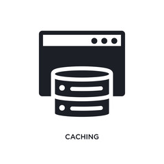 caching isolated icon. simple element illustration from technology concept icons. caching editable logo sign symbol design on white background. can be use for web and mobile © zaurrahimov