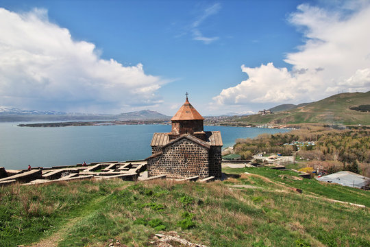 sevan lake Sevanavank monastery,  Armenia, Caucasus