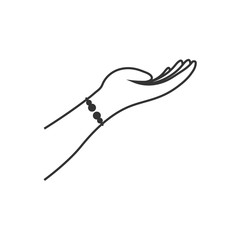 Bracelet graphic design template vector illustration