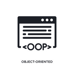 object-oriented programming isolated icon. simple element illustration from technology concept icons. object-oriented programming editable logo sign symbol design on white background. can be use for