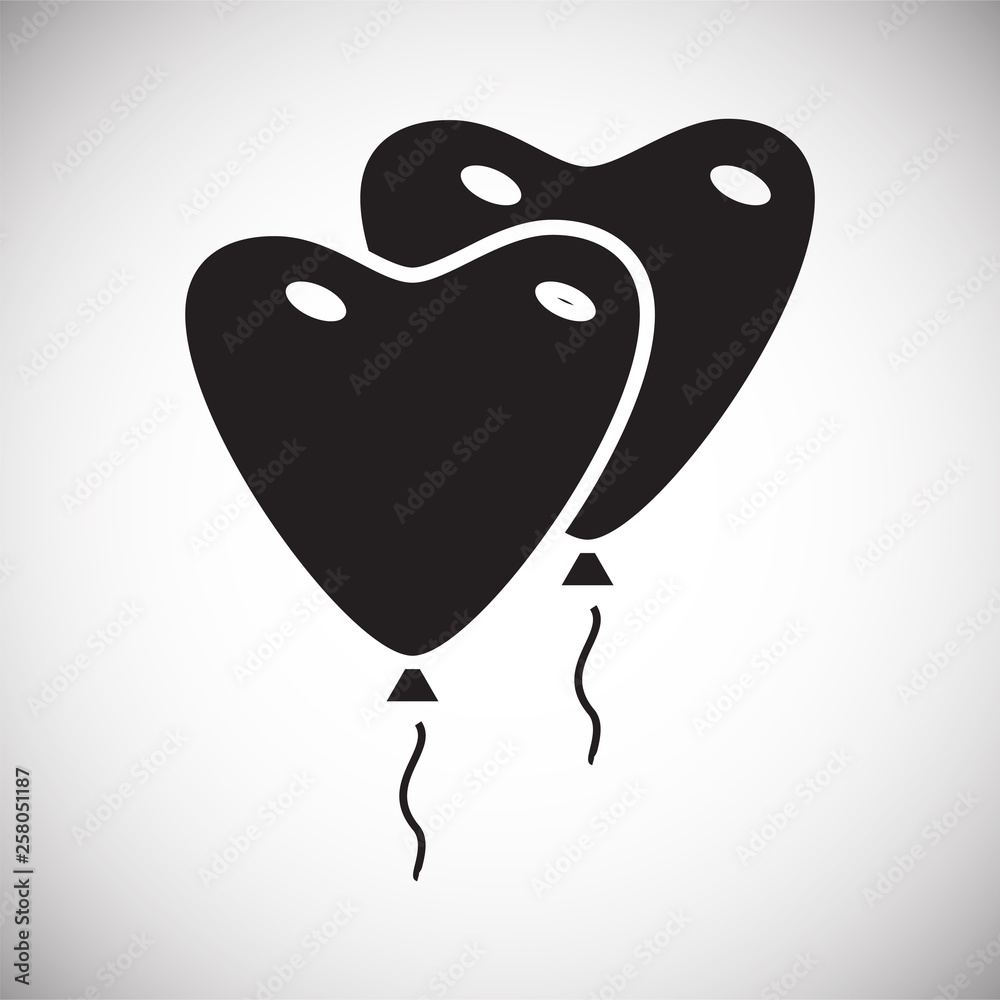 Poster ballon icon on background for graphic and web design. simple vector sign. internet concept symbol fo