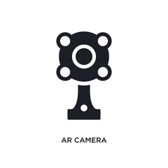 ar camera isolated icon. simple element illustration from artificial intellegence concept icons. ar camera editable logo sign symbol design on white background. can be use for web and mobile