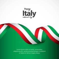 Obraz premium Happy Italy National Day Celebrations
