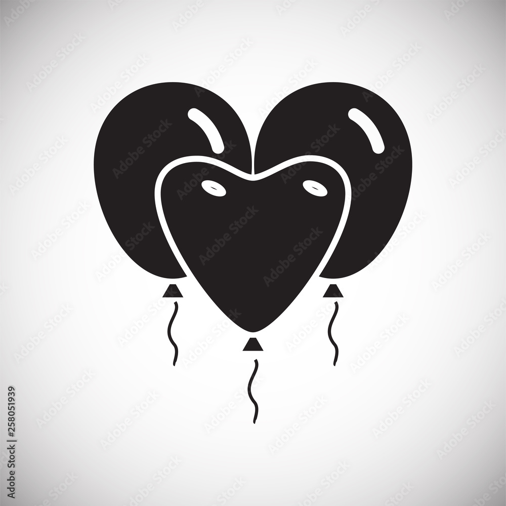 Poster ballon icon on background for graphic and web design. simple vector sign. internet concept symbol fo