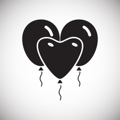 Ballon icon on background for graphic and web design. Simple vector sign. Internet concept symbol for website button or mobile app.