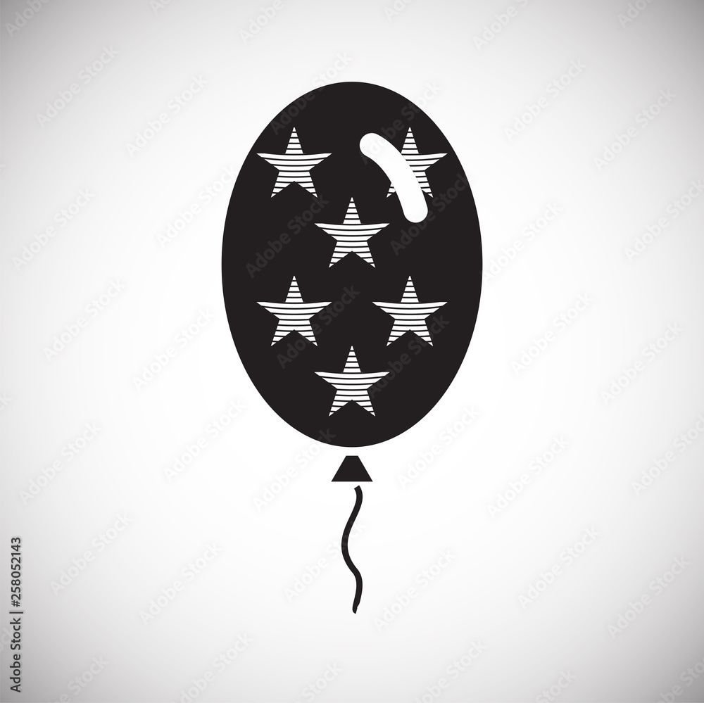Poster ballon icon on background for graphic and web design. simple vector sign. internet concept symbol fo