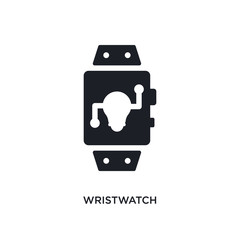 wristwatch isolated icon. simple element illustration from artificial intelligence concept icons. wristwatch editable logo sign symbol design on white background. can be use for web and mobile