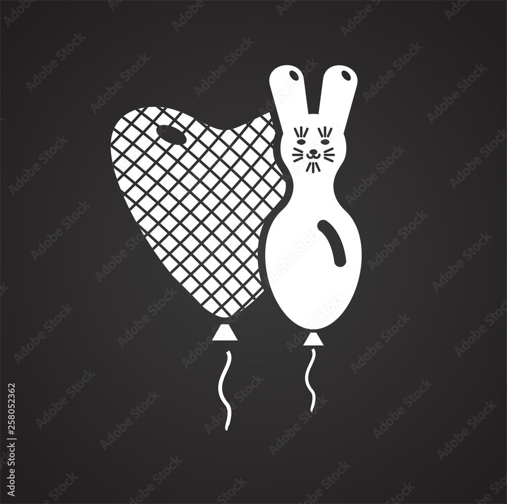 Poster ballon icon on background for graphic and web design. simple vector sign. internet concept symbol fo