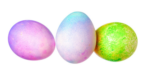 Colorful Easter Egg isolated on white