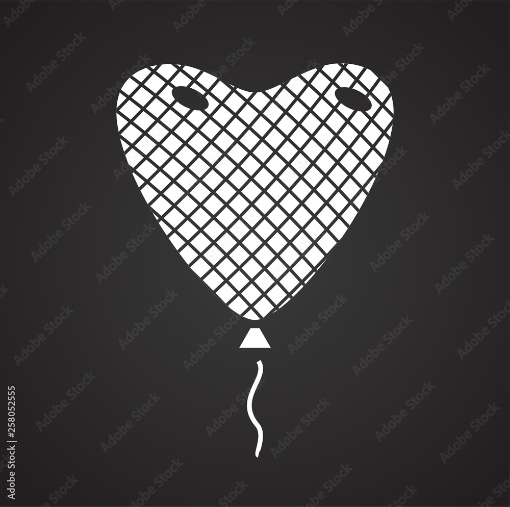 Poster ballon icon on background for graphic and web design. simple vector sign. internet concept symbol fo