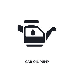 car oil pump isolated icon. simple element illustration from car parts concept icons. car oil pump editable logo sign symbol design on white background. can be use for web and mobile