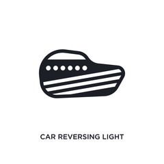 car reversing light isolated icon. simple element illustration from car parts concept icons. car reversing light editable logo sign symbol design on white background. can be use for web and mobile