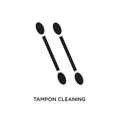 tampon cleaning isolated icon. simple element illustration from cleaning concept icons. tampon cleaning editable logo sign symbol design on white background. can be use for web and mobile