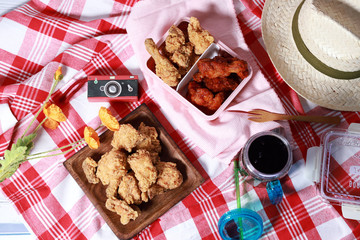 fried chicken with picnic