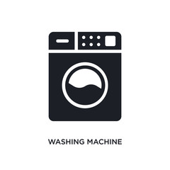 washing machine isolated icon. simple element illustration from cleaning concept icons. washing machine editable logo sign symbol design on white background. can be use for web and mobile